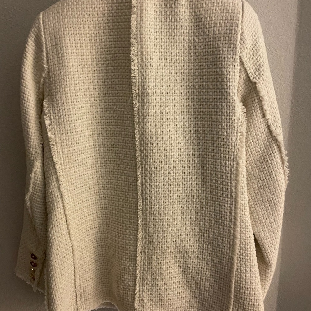 Gretchen Scott Cream Woven Blazer - Picture 10 of 10